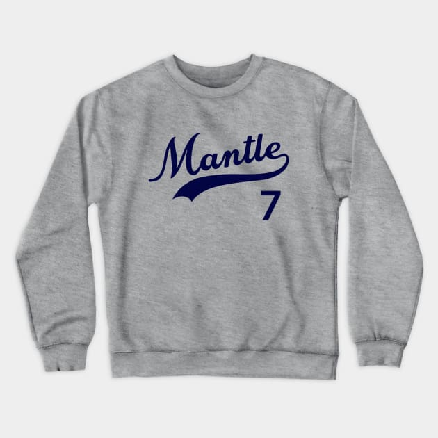 Mickey Mantle 7, Yankees Crewneck Sweatshirt by FanSwagUnltd